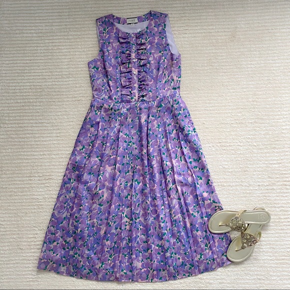NWT J. Crew ruffle front pleated dress - Picture 6 of 13